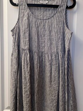 American Eagle Outfitters Blue and White Striped Mini Dress